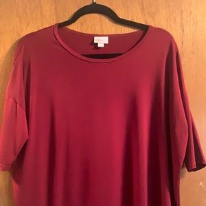 Burgundy wine colored LuLaRoe Irma small